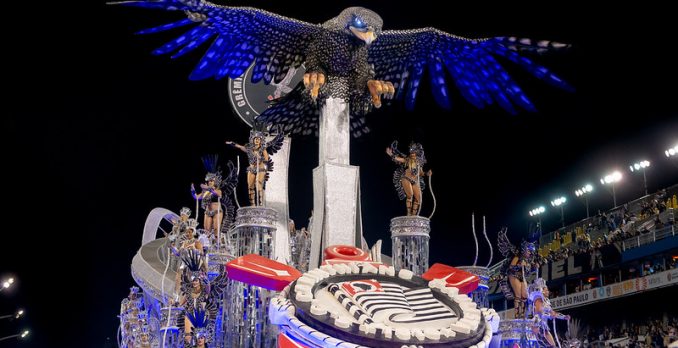 Alegoria da Gaviões da Fiel no Carnaval 2024. Foto: Felipe Araújo/Liga-SP