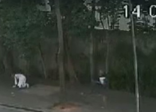 Ladrão agride e dá golpe de 'mata-leão' em Silvia Poppovic. Foto: Reprodução de vídeo