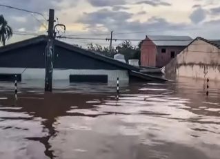 Enchente no Rio Grande do Sul. Foto: Reprodução de TV